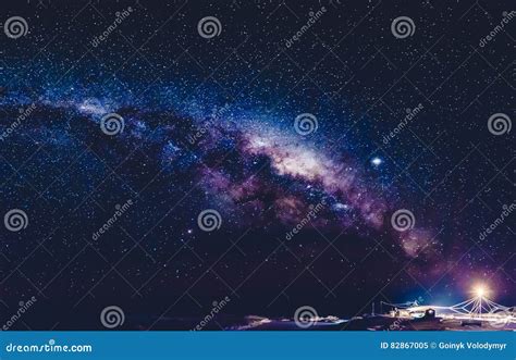 Milky Way in Antarctica stock image. Image of landscape - 82867005