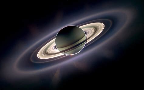 Planet Saturn With The Rings Hd Wallpaper : Wallpapers13.com