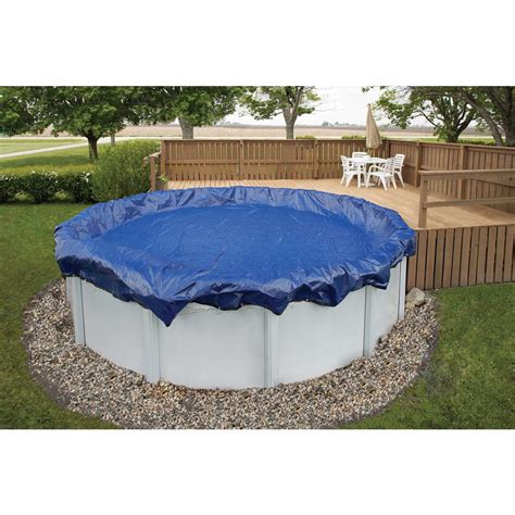 Blue Wave 15-Year 21 ft. Round Royal Blue Above Ground Winter Pool ...