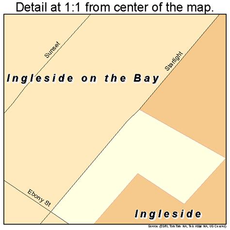 Ingleside on the Bay Texas Street Map 4836020