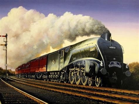 THE ELIZABETHAN by Barry Price Painting Reproduction 60032 Locomotive ...