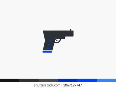 Vector Pistol Logo Stock Vector (Royalty Free) 1067129747 | Shutterstock