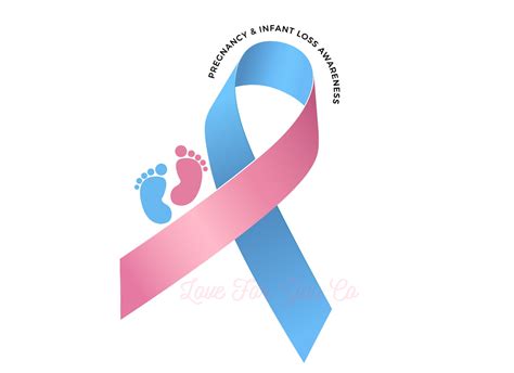 Pregnancy and Infant Loss Awareness Ribbon SVG PNG Digital - Etsy