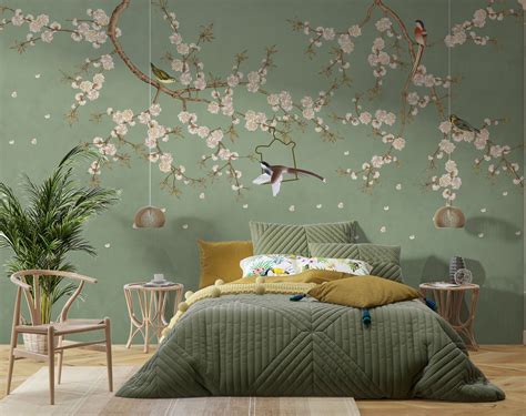 Aggregate more than 77 green chinoiserie wallpaper best - in.cdgdbentre