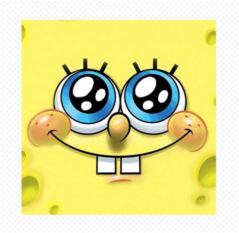 HD Spongebob Square Face Excited Cartoon Character PNG | Citypng