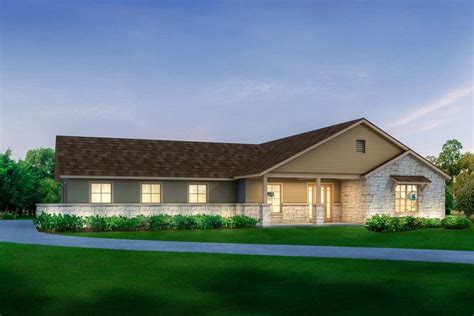 Plan 430017LY: Handsome Modern Texas Ranch House Plan | House plans ...