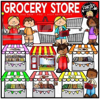 The Grocery Store Clip Art Set {Educlips Clipart} by Educlips Clip Art