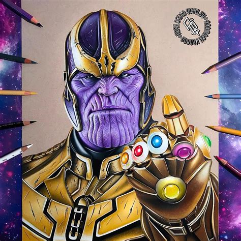 Thanos by Adam Bettley Avengers Drawings, Avengers Art, Marvel Art ...