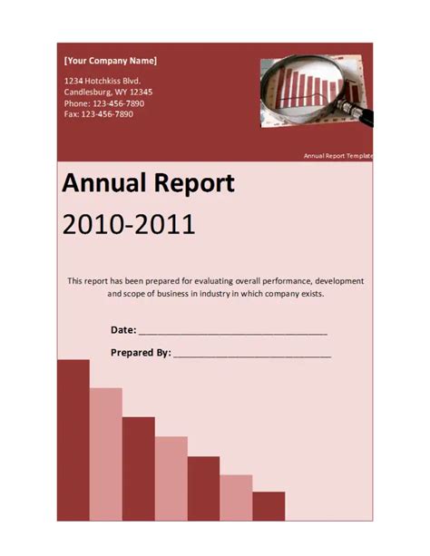 Annual Report Template - Free Formats Excel Word