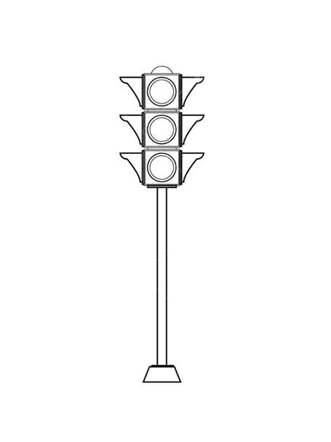 Traffic light coloring pages