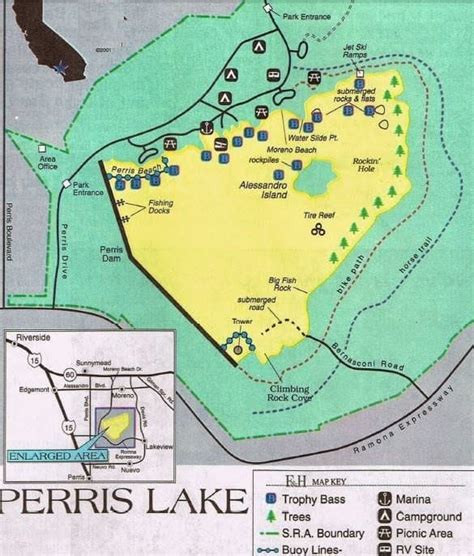 lake perris fishing map Archives - Oregon,California Hunting, Fishing ...