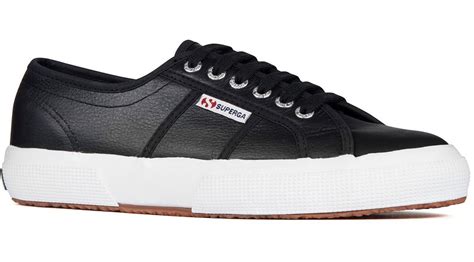 SUPERGA 2750 Tumbled Leather - Black/White