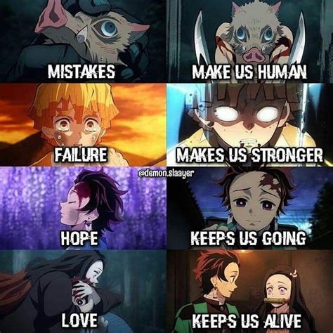 Mistakes Make Us Human Failure Makes Us Stronger.... | Anime qoutes ...