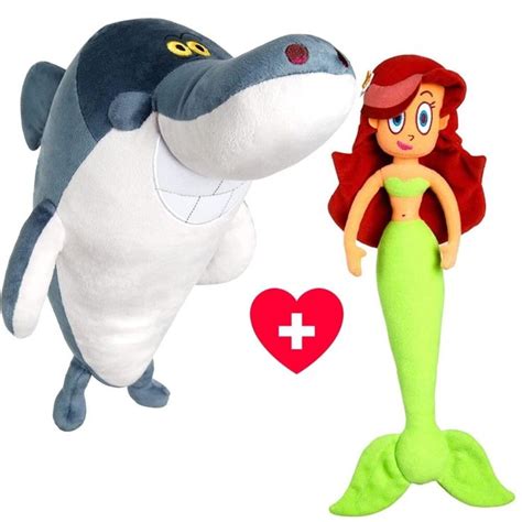 Zig and Sharko Marina Mermaid & Sharko White Shark Plush Doll Set TV ...