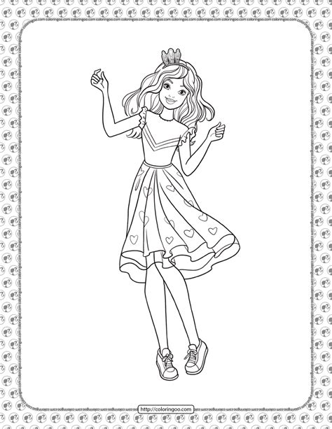 Barbie Princess Adventure Coloring Pages 13