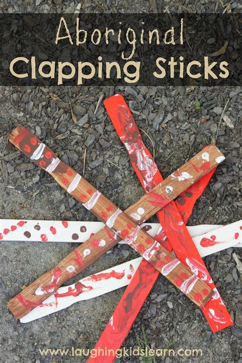 Aboriginal Clapping Sticks | Around the world crafts for kids ...