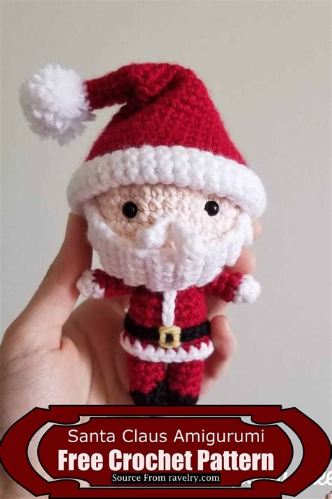 15 Free Crochet Santa Claus Patterns