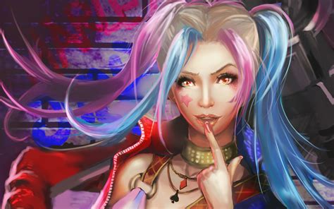 Harley Quinn Long Hair Artwork Wallpaper,HD Artist Wallpapers,4k ...