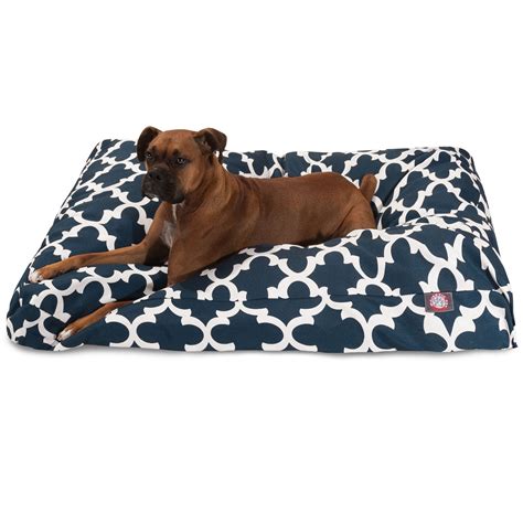 Majestic Pet Trellis Rectangle Dog Bed Treated Polyester Removable ...