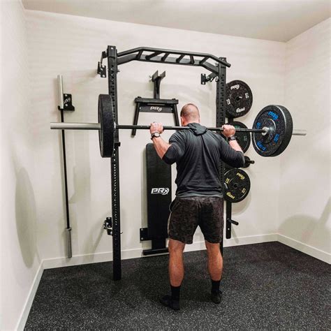 Profile® PRO Folding Squat Rack with Multi-Grip Bar - Build Your Own ...