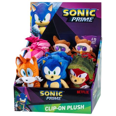 Sonic Prime Clip-On Plush Assortment | Smyths Toys UK