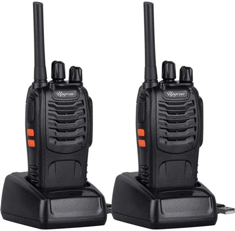 2PCS Walkie Talkie Rechargeable Walkie Talkies Long Range 16CH Two Way ...