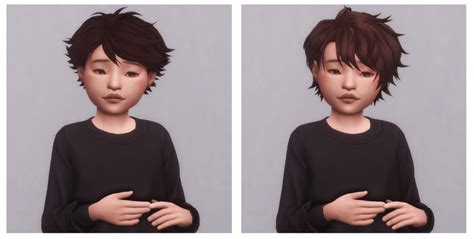 Sims 4 Male Child Hair Cc