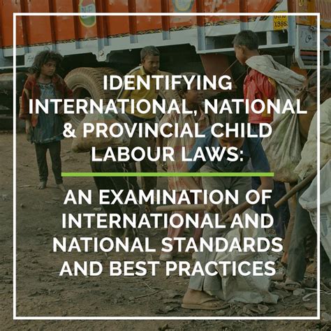 Identifying International, National & Provincial Child Labour Laws: An ...