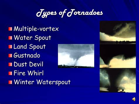 Types Of Tornadoes Names