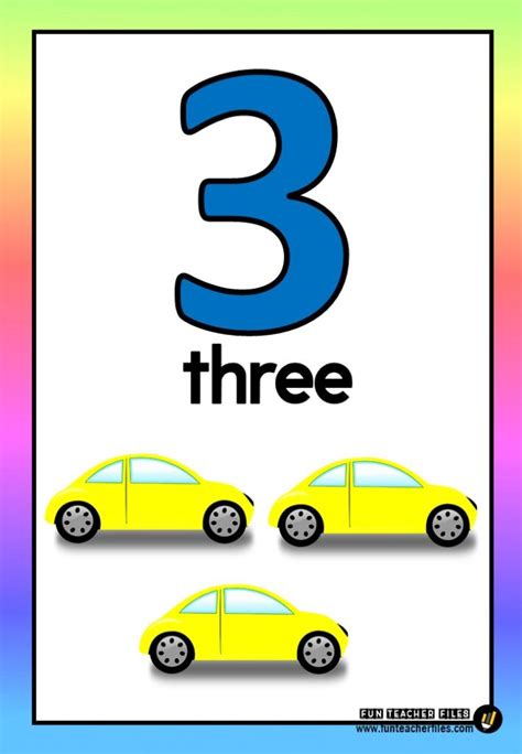 Numbers One to Ten Flashcards with Pictures - Fun Teacher Files