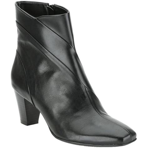 Clarks Limpet Rock Ladies Black Leather Ankle Boots - Women from ...