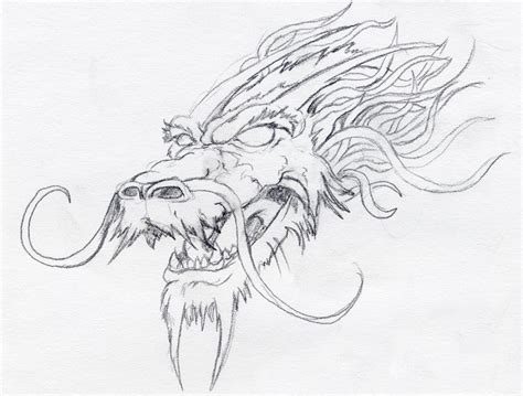 Dragon head | Tatuajes de dragones japoneses, Dragones, Dibujo de ...