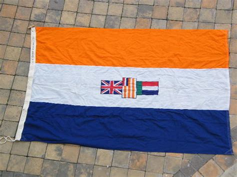 Other Militaria - Old South African Flag made by Canvas workers in 1966 ...