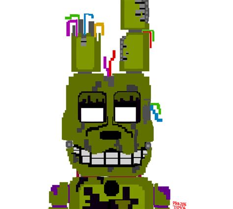 springtrap pixel art grid Springtrap pixel salvaged little some ...