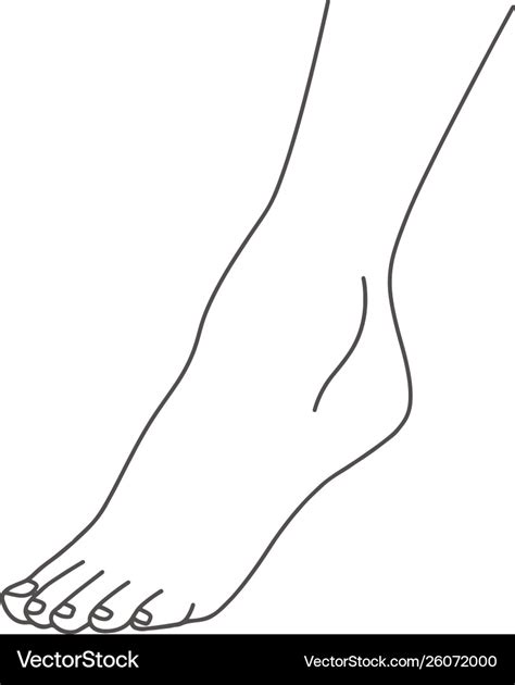 Foot Outline Drawing