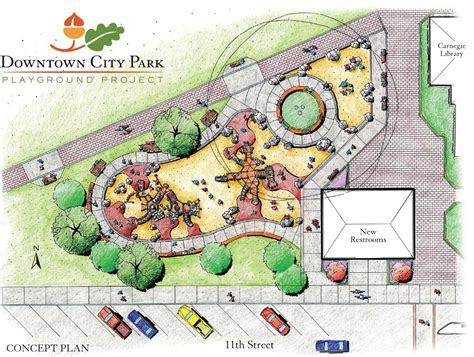 Downtown City Park Concept | Children park, Landscape architecture ...