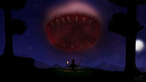 Eye of Cthulhu - Fan Art [OC] : Terraria