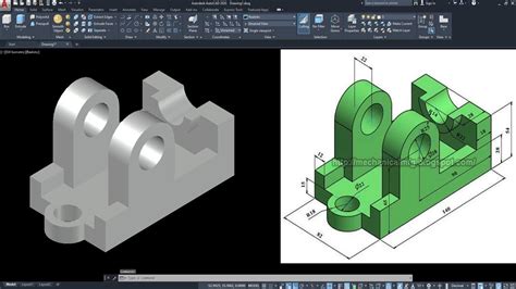 AutoCAD 3D Drawing Mechanical | 3D Drawing Mechanical Engineering [FOR ...