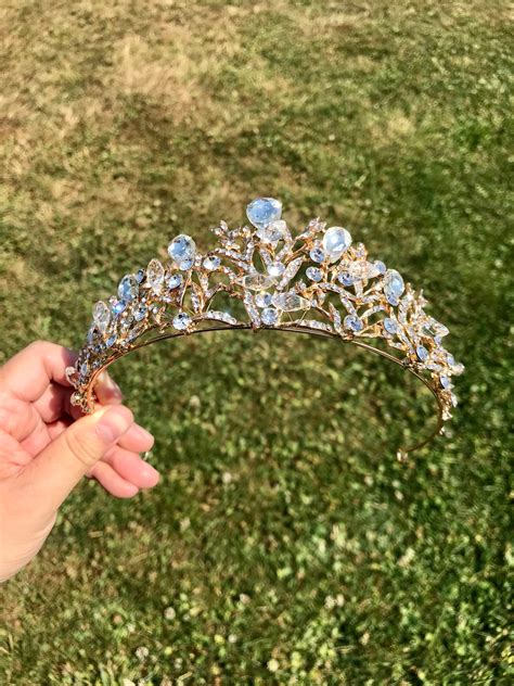 Wedding Tiara Gold Bridal Tiara Gold Bridal Crown Gold | Etsy