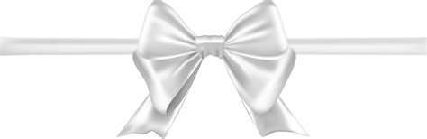 Download Transparent White Ribbon Bow Clipart Transparent - PNGkit