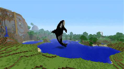 Minecraft - 3D Pixel Art Pt. 1 - Free Willy (Vancouver Orca) - YouTube