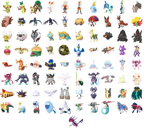 8 Gen Pokemon | Pokemon, Pokemon pokedex, Pokemon painting