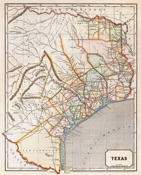 Texas Colonies Map | secretmuseum