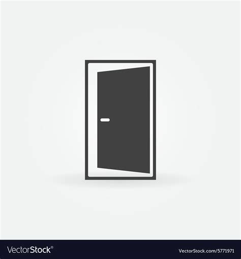 Open door icon Royalty Free Vector Image - VectorStock