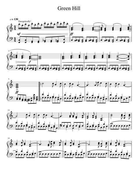 Green Hill Zone [arrangement] Sheet music for Piano (Solo) | Musescore.com