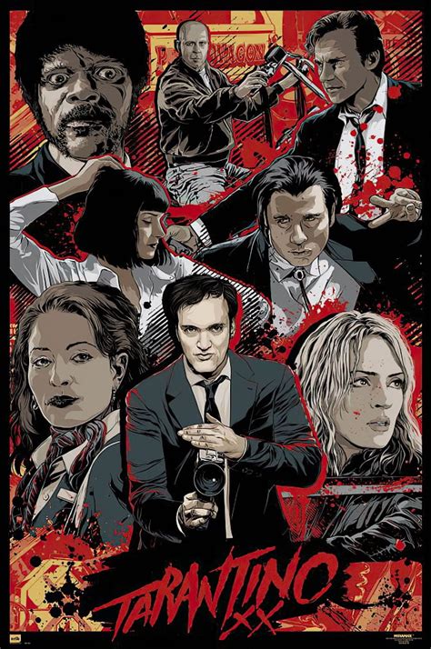 Tarantino Xx - Movie Poster (Famous Quentin Tarantino Movies) (Size: 24 ...