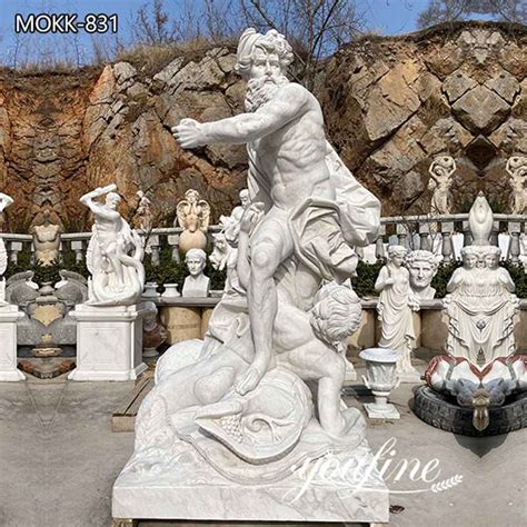 Garden Sea God Poseidon Marble Statue - YouFine Sculpture