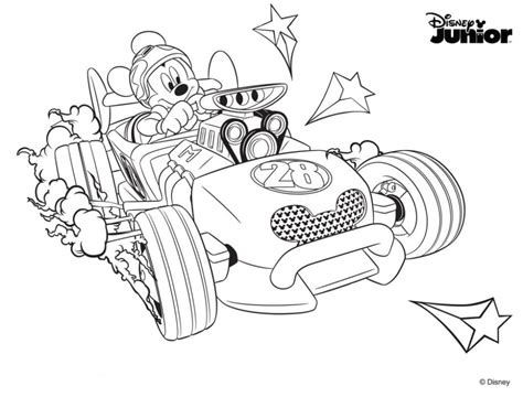 Mickey And The Roadster Racers Coloring Pages