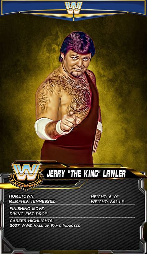 Jerry The King Lawler | Wwe legends, Wrestling wwe, Pro wrestling