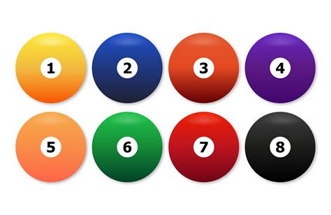 Billiard balls - commonly used color | Custom-Designed Graphics ...